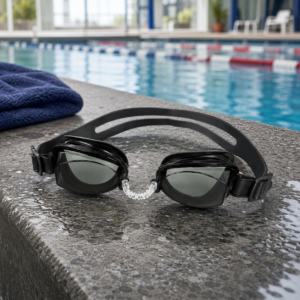 No-Leak Anti-Fog Swimming Goggles with Adjustable Headband